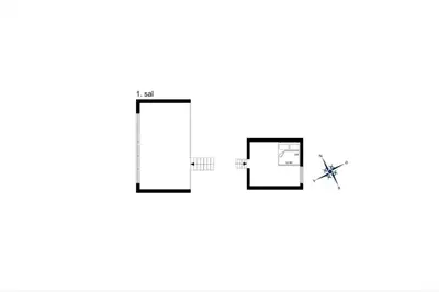 a diagram of a house with a window at 571-Thisted-Tunvej-21 in Thisted
