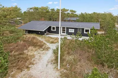 an aerial view of a house on a beach at 851-Thisted-Blabaervej-1 in Thisted