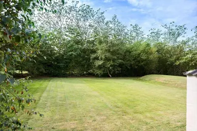 a large grass field with trees in the background at 496-Snedsted-Niels-Juels-Vej-33 in Snedsted