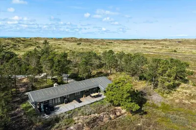 an aerial view of a house in the middle of a field at 1307-Bedsted-Thy-Nordre-Redningsvej-4 in Bedsted Thy