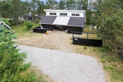 an aerial view of a house with a black roof at 669-Thisted-Kristinesvej-68 in Thisted