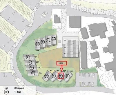 a map of the proposed site of a school at 1302-Thisted-Havstokken-30-1 in Thisted