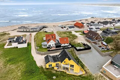 an aerial view of a house on the beach at 942-Thisted-Orhagevej-183 in Torsted