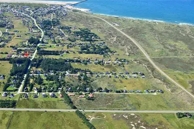 an aerial view of an island with a group of animals at 504-Thisted-Nordsovej-206-C in Thisted