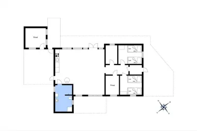 a floor plan of a house at 596-Thisted-Blabaervej-15 in Thisted
