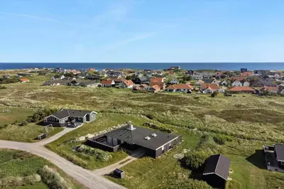 an aerial view of a house in a field at 926-Thisted-Niels-Vognmands-Vej-15 in Torsted