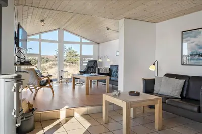 a living room with a couch and a table at 608-Thisted-Vesterhavsgade-49-A in Thisted