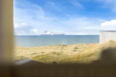 a large ship in the ocean from a window at 1053-Thisted-Kraenhavs-Sti-8 in Torsted
