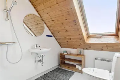 a bathroom with a toilet and a sink at 520-Snedsted-Sarasvej-10 in Snedsted