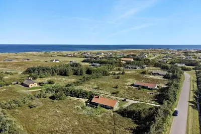 an aerial view of a small village with a road at 1052-Thisted-Bavnbak-50 in Torsted