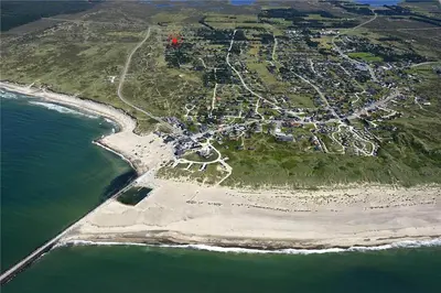 an aerial view of an island in the ocean at 215-Thisted-Tunvej-29 in Thisted