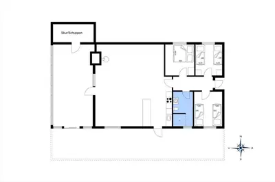 a floor plan of a house at 215-Thisted-Tunvej-29 in Thisted