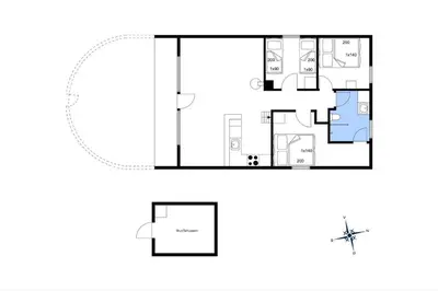 a floor plan of a small house at 479-Thisted-Kristinesvej-36 in Thisted