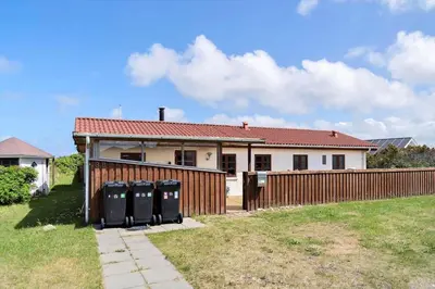 a house with two trash cans in front of it at 787-Thisted-Nordsovej-38 in Thisted