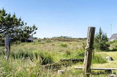 a wooden fence in the middle of a field at 580-Thisted-Gaeslingevej-5 in Thisted