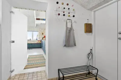 a room with a vase hanging on the wall at 758-Vestervig-Vesterhavsvej-28 in Vestervig