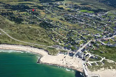 an aerial view of a town next to the beach at 144-Thisted-Nordsovej-204-D in Thisted
