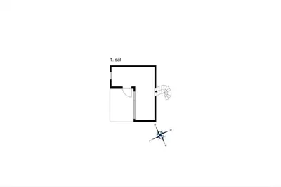 a drawing of a letter f on a white background at 144-Thisted-Nordsovej-204-D in Thisted