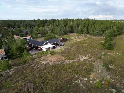 an aerial view of a house in the middle of a field at 162-Thisted-Molgaardsvej-62 in Thisted