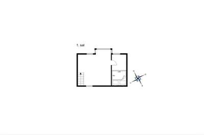 a floor plan of a house with a star at 1012-Thisted-Trindbak-12-B in Torsted