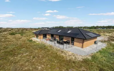 an overhead view of a house in a field at 111-Thisted-Lyngbakken-31 in Thisted