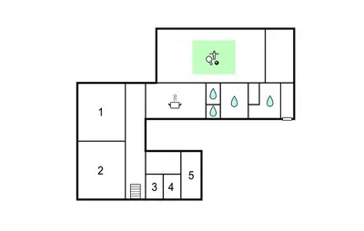 a block diagram of an electrical box with a plug at Pet Friendly Home In Spøttrup With Wifi in Spottrup