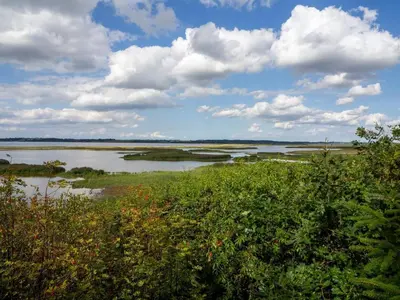 a large body of water with clouds in the sky at 6 person holiday home in Vinderup-By Traum in Vinderup