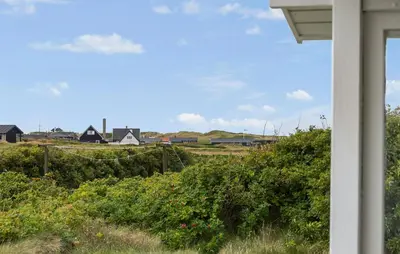 a view of a farm from the window of a house at 4 Bedroom Beautiful Home In Thisted in Thisted
