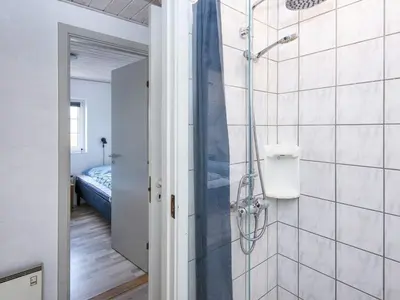 a bathroom with a shower in a room at 12 person holiday home in Harboøre-By Traum in Harboør