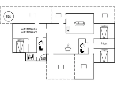 a schematic diagram of the experimental facility at Holiday Home Jannus - 600m from the sea by Interhome in Saltum