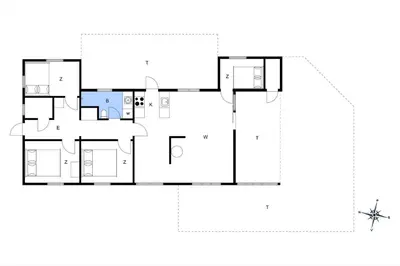 a house with a viewfourth floor plan at LK1123-Lokken-Piasvej-16 in Løkken