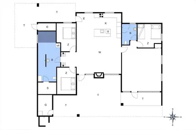 a floor plan of a house at LK1924-Lokken-Lydiavej-4 in Løkken
