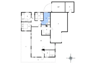 a floor plan of a house at LK1793-Lokken-Jettesvej-3 in Løkken