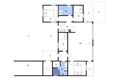 a floor plan of a house at LK1179-Lokken-Normasvej-6 in Løkken