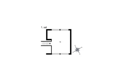 a floor plan of a house with a spider at LK855-Lokken-Monasvej-7 in Løkken