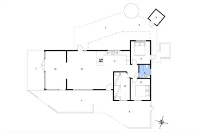 a house with a viewfloor plan at BL1440-Blokhus-Moreavej-2 in Blokhus
