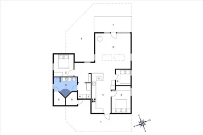 a floor plan of a house at LK504-Lokken-Kristavej-23 in Løkken