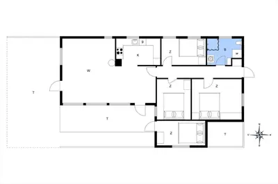 a house with a viewfourth floor plan at BL339-Pandrup-Skorr-Karensvej-5 in Pandrup
