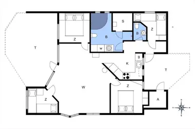 a floor plan of a house at LK599-Lokken-Stellavej-16 in Løkken