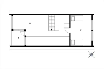 a floor plan of a small house at BL1469-Pandrup-Grinden-6 in Pandrup