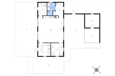 a floor plan of a house at LK553-Lokken-Rosavej-7 in Løkken