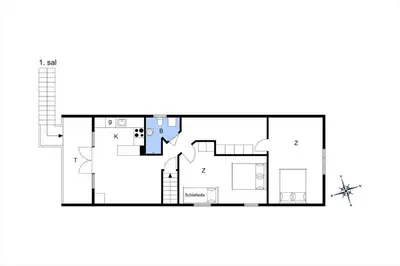 a floor plan of a house at BL1454-Pandrup-Rodhusvej-215 in Pandrup