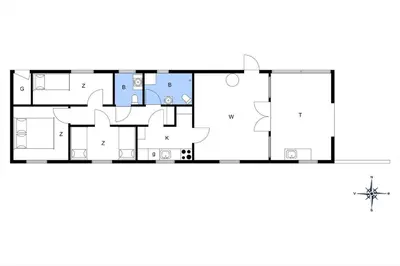a floor plan of a house at BL1459-pandrup-Gl-Jacobsvej-24 in Pandrup