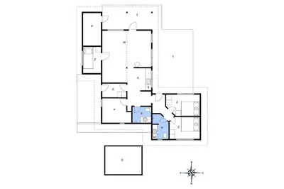 a floor plan of a house at BL1378-Blokhus-Klitvejen-65 in Blokhus