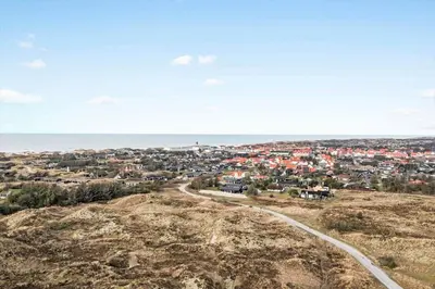 a view of a city from the top of a hill at BL1327-Blokhus-Braendevinsstien-5 in Blokhus