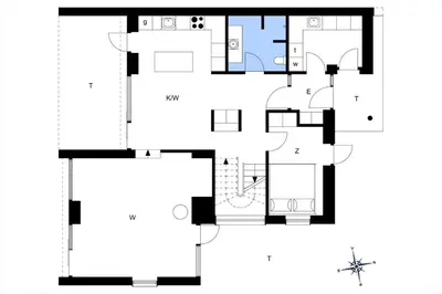 a floor plan of a house at BL1480-Blokhus-Ferren-51 in Blokhus