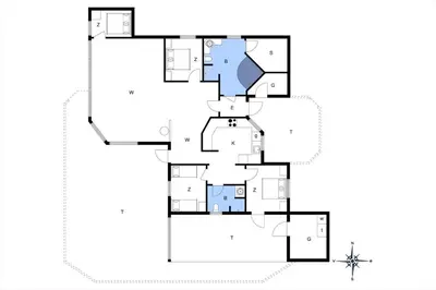 a floor plan of a house at BL295-Saltum-Graabakken-2 in Saltum