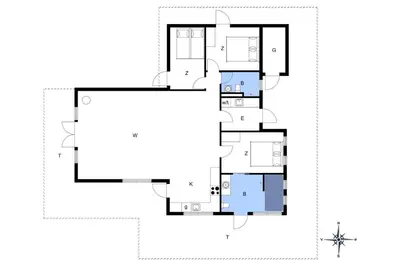 a floor plan of a house at BL747-Saltum-Graabakken-7 in Saltum