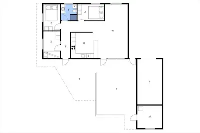 a floor plan of a house at BL1256-Blokhus-Risen-32 in Blokhus