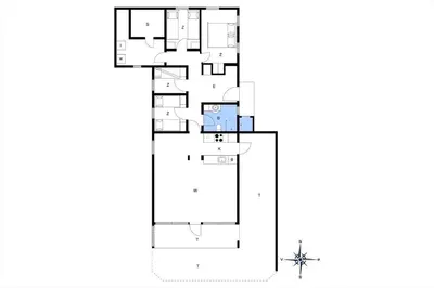 a floor plan of a house at BL826-Saltum-Haresvinget-7 in Saltum